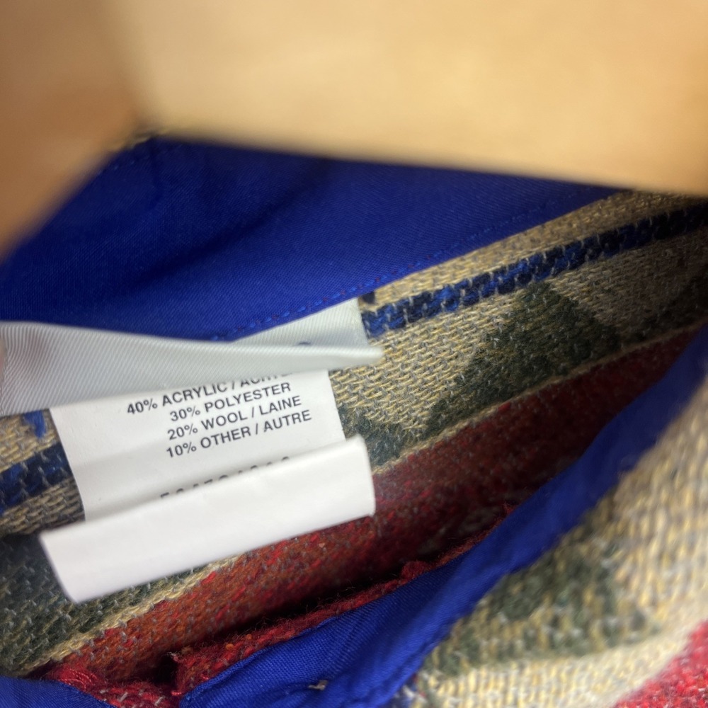 Vintage 90's Tapestry Woven Knit Jacket Wool Blend Western Deer Womens Medium - Picture 12 of 12